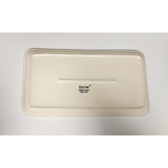 Saparna 12" Serving Platter " The Pastry Chef" Multi Pink/Green - Picture 3 of 3